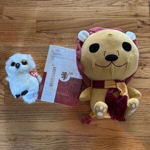 Harry Potter Gryffindor Journal TY Beanie Boo Owl Set